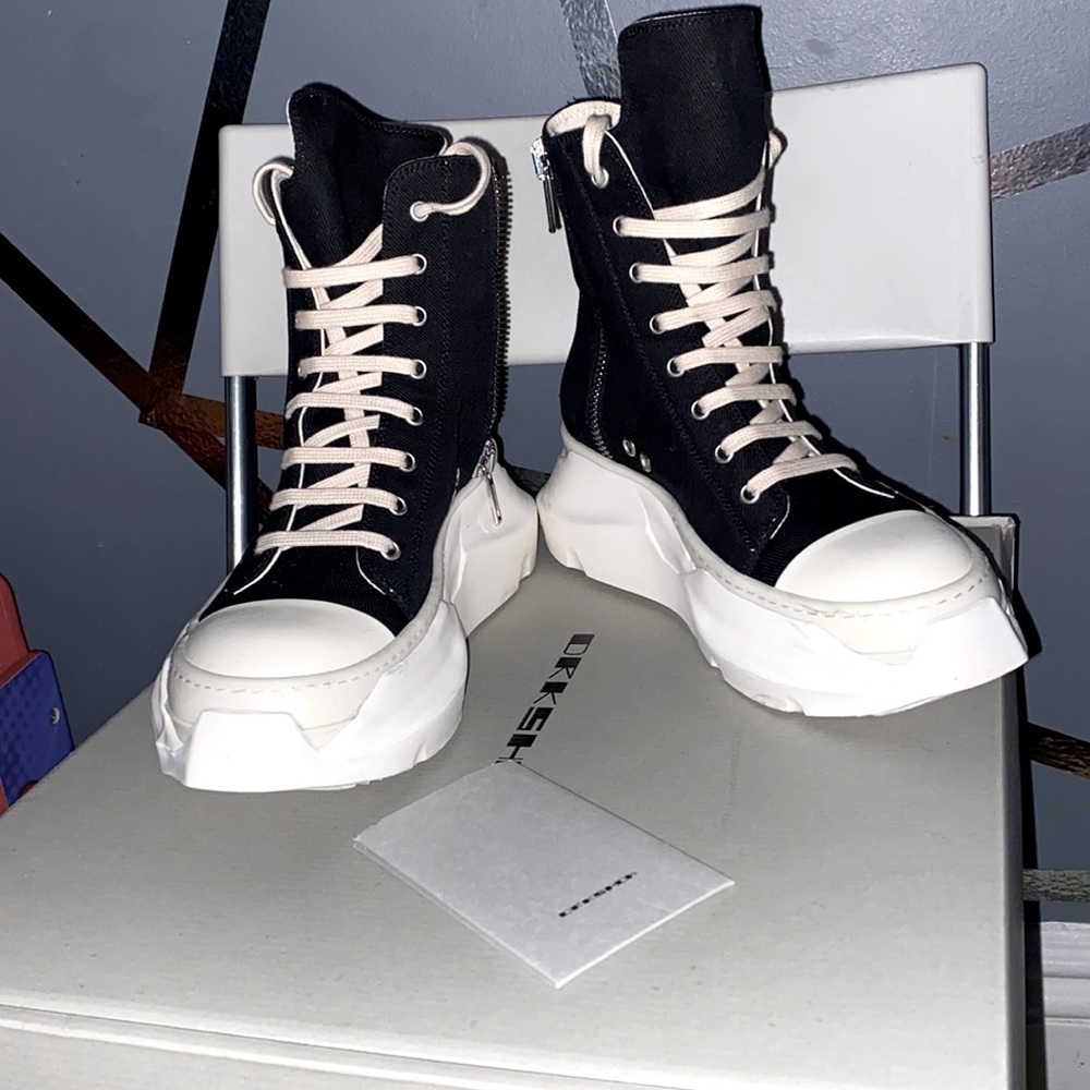 Dark shadow Rick Owens platform sneakers